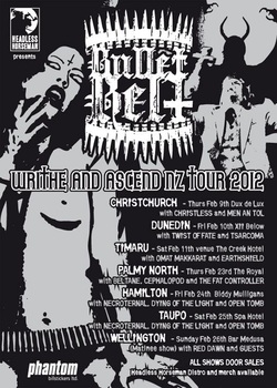 BULLET BELT NATIONAL TOUR 2012 - Burnt Toast Custom Tattoo & Piercing  Timaru New Zealand